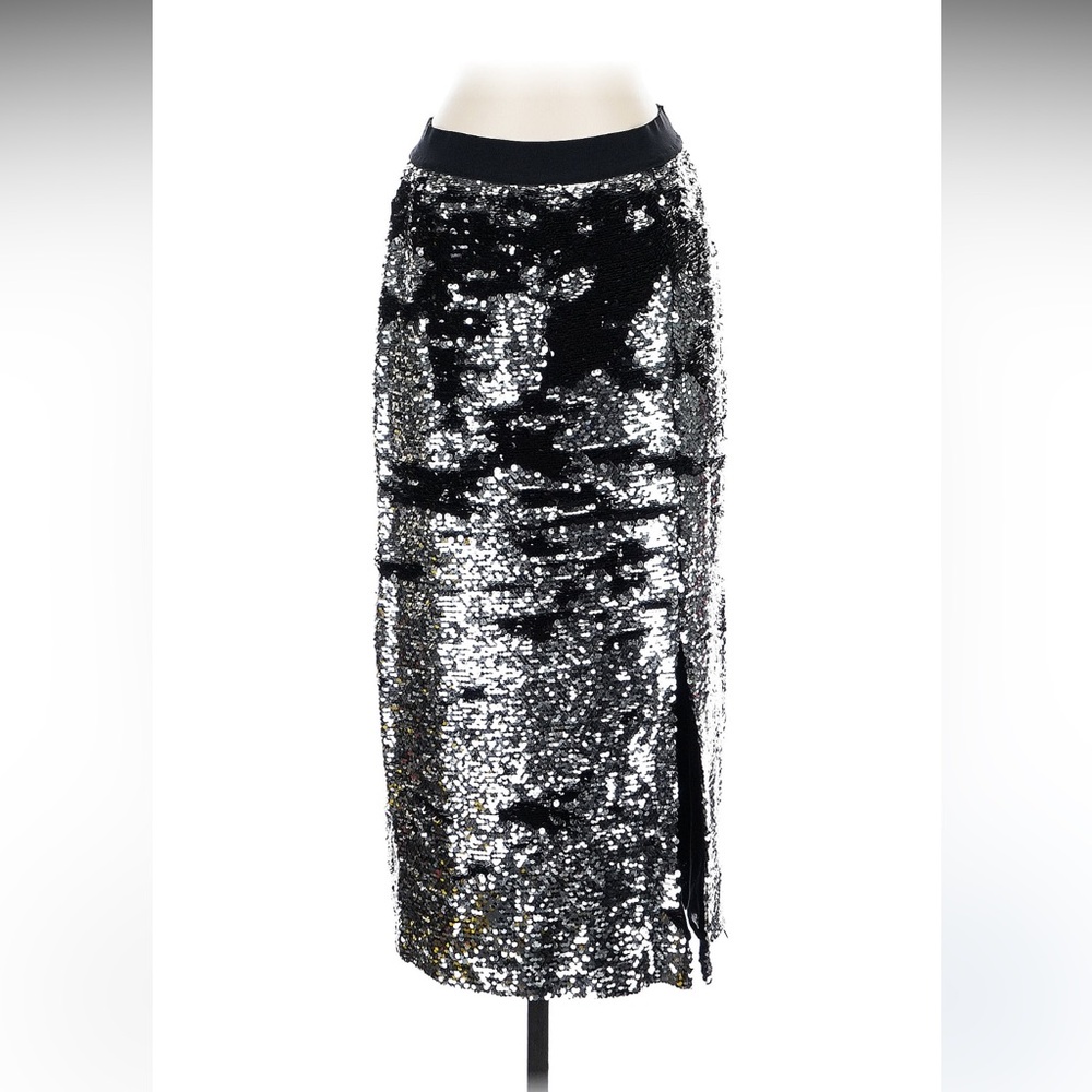 MKT studio Black and Silver Sequin Skirt
